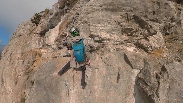 Ильяс-Кая, виа-феррата, Крым. Самый сложный маршрут. смотреть онлайн