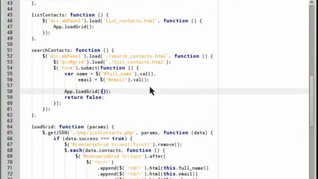 jQuery Video Tutorial - The Making of Address book - Part 4 смотреть онлайн