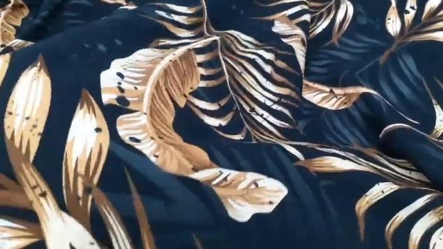 Кулирка с лайкрой купить в розницу на Озоне. Пальмовые листья на чёрном фоне. Обзор новинки смотреть онлайн