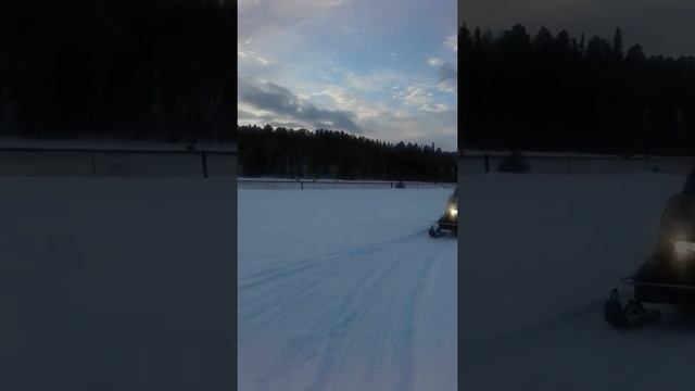 Skidooing...making winter trails with my YAMAHA BRAVO TRAPPER !! смотреть онлайн