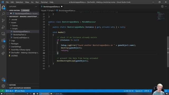 Unity Tutorial: Creating a bootstrap scene смотреть онлайн