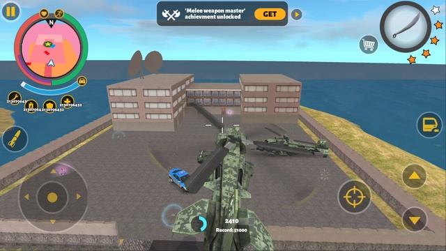 Rope Hero 3 - (Shark Helicopter Attack Army Base) Helicopter Hovers Over Base - Android Gameplay HD смотреть онлайн