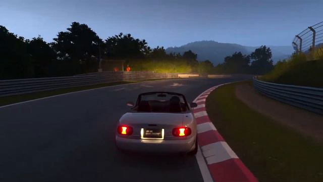 Mazda mx-5 NA 200 HP Supercharger on Nurburgring at night - Gran Turismo 7 смотреть онлайн