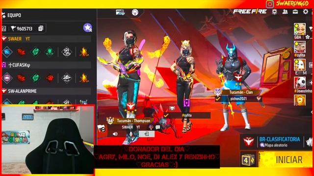 LIVE ON ?BR Y DECLA CON SUSCRIPTORES EN DIFERENTES REGIONES? SWAER EN VIVO ?FREE FIRE MOBILE ? смотреть онлайн