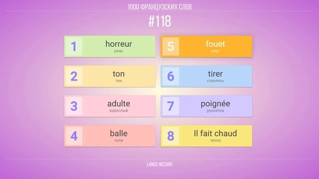 #118 | 1000 французских слов. Самые важные французские фразы и слова смотреть онлайн