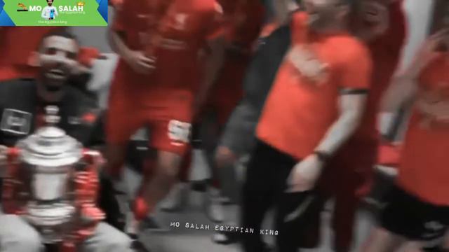 Mo Salah celebrates with Moamen Zakaria Winning The FA Cup | Liverpool vs chelsea смотреть онлайн