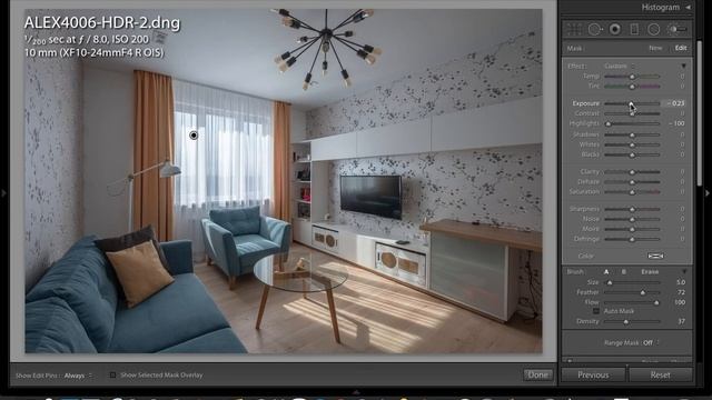 Обработка интерьерной фотографии смотреть онлайн