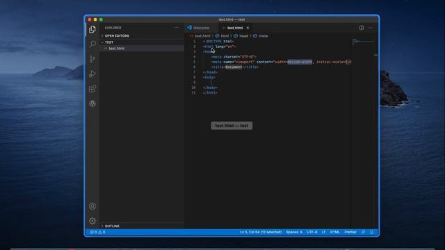 how to create first html file on vs code on macbook смотреть онлайн