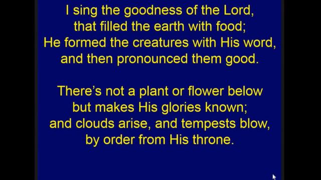 I sing the almighty power of God • Isaac Watts 1674-1748 • Christian Hymn смотреть онлайн