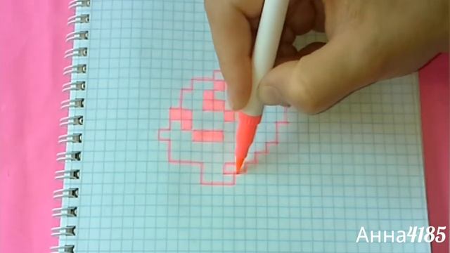 Как Рисовать Сладкую Вату по Клеточкам / Hello pixel art смотреть онлайн