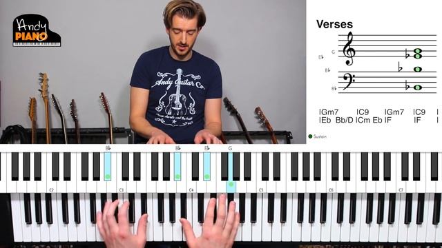 Elton John - Rocket Man Piano lesson tutorial (How to play) смотреть онлайн