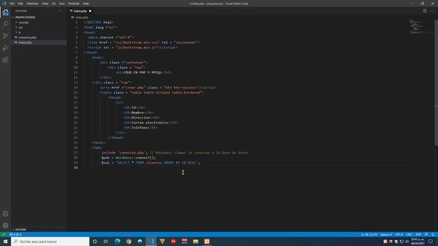 CRUD en PHP parte 3. Crear Archivo Index смотреть онлайн