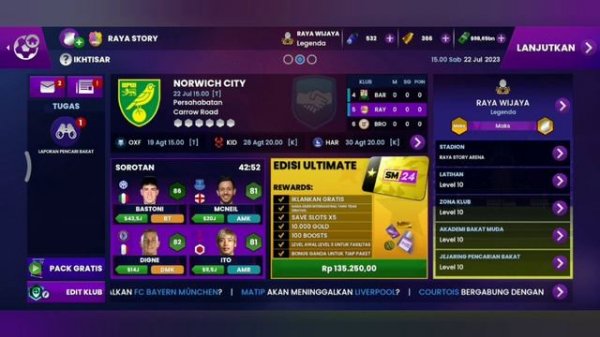 SOCCER MANAGER 2024 SAVE DATA CREATE CLUB ENGLAND FULL FACILITIES UNLIMITED MONEY || EPISODE 44