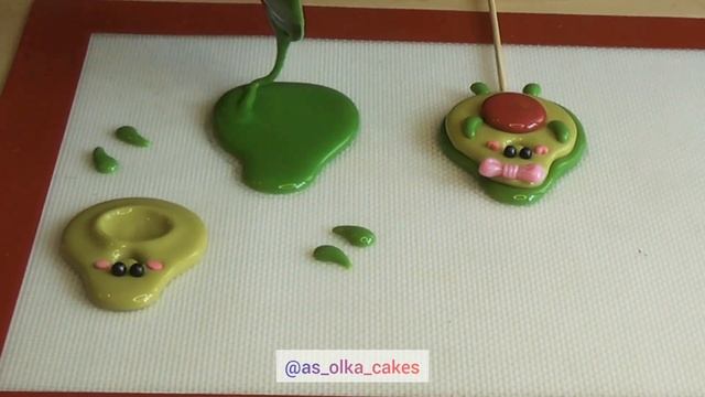 Леденцы Авокадинки из изомальта. Декор к 14 февраля. Lollipop. Lollypops. Карамель. Торт. смотреть онлайн