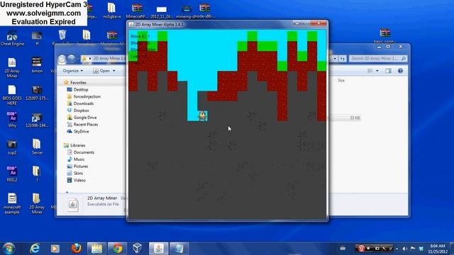2D Array Miner java game minecraft/terraria clone смотреть онлайн