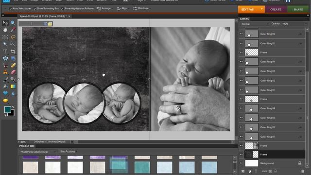 Photoshop Elements - Drag and Drop Templates смотреть онлайн