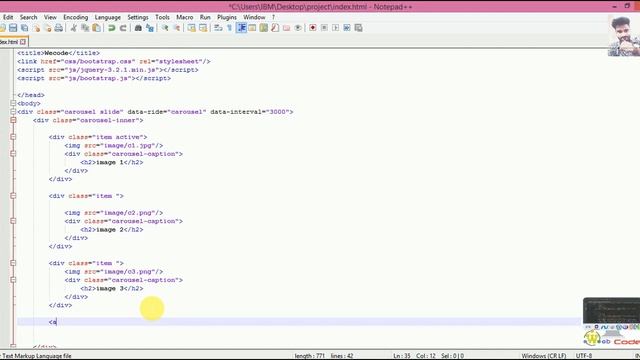 Bootstrap Tutorial in HINDI Part #15 "Slide Bar | Carousel in Bootstrap " смотреть онлайн
