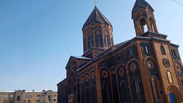 Армения зимой - Гюмри - первая прогулка смотреть онлайн