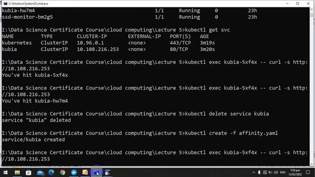 34. Session affinity in kubernetes and Exposing a service to multiple ports смотреть онлайн