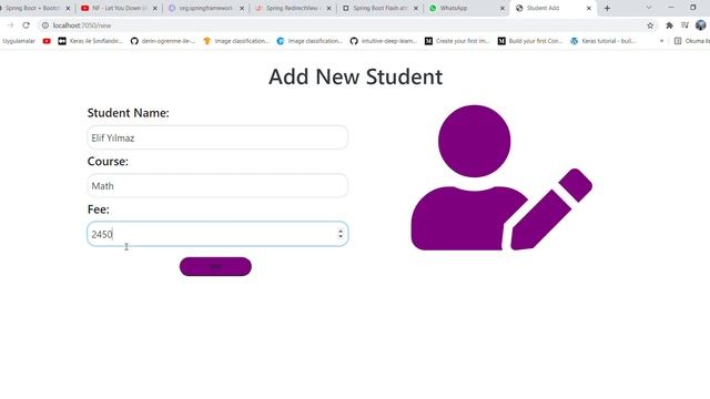 Student Registration Java Spring Boot смотреть онлайн