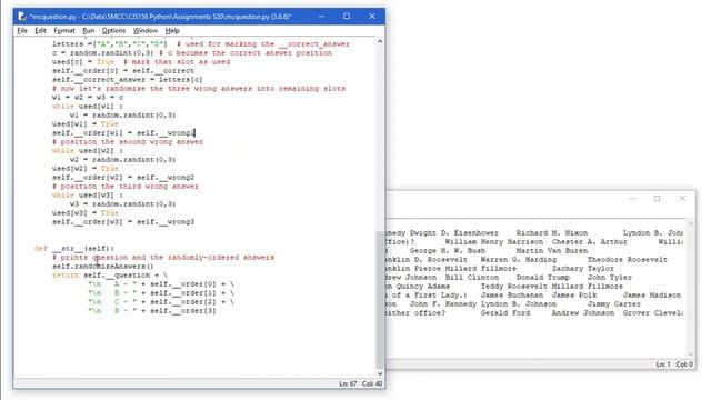 Python 08I - Multiple Choice Quiz project and code review смотреть онлайн