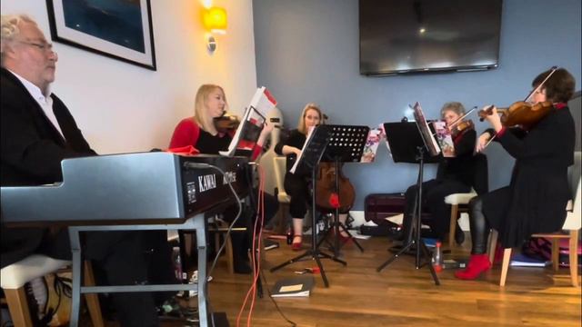 Mozart Requiem: Lacrymosa & Dies Irae. String quartet and piano. Recorded at a wedding showcase. смотреть онлайн
