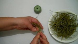 Хвоя сосны в плетении. Плетение из сосновых иголок. Все из крапивы.