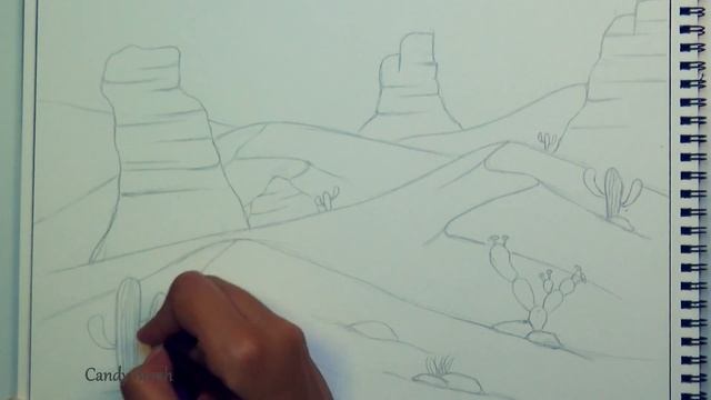 How to Draw A Desert Scenery for Beginners смотреть онлайн