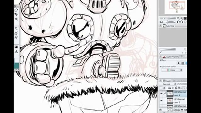 BattleChasers Daily Sketch Process Video смотреть онлайн