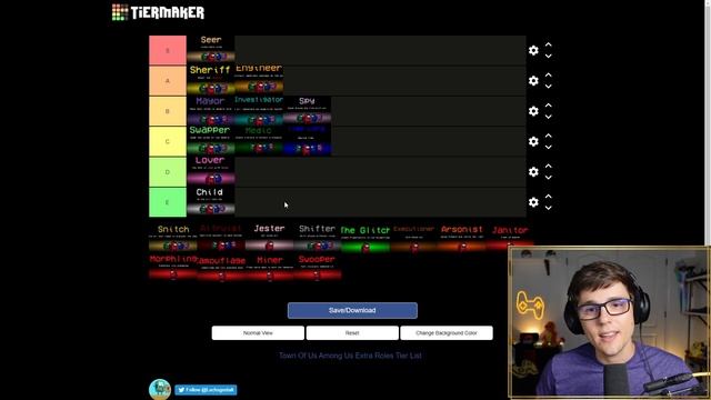 TOWN OF US Roles TIER LIST! - Among Us Town of Us Mod - Guide смотреть онлайн