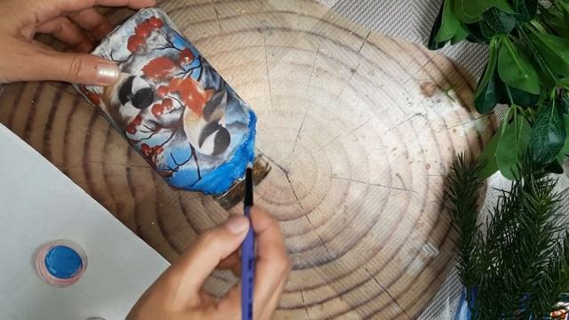 Декор кофейной банки салфетками. смотреть онлайн