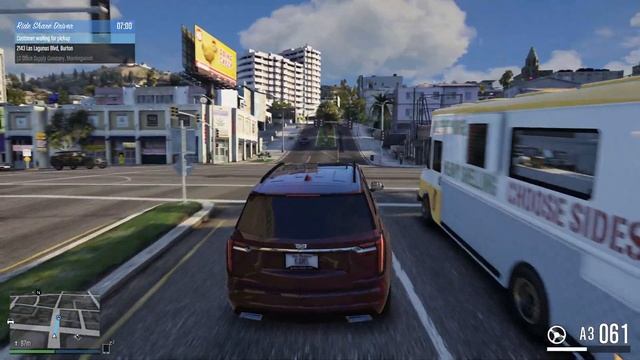 Uber 2021 Cadillac XT6 ( le petit SUV familial 6 places ) - NVE GTA 5 смотреть онлайн