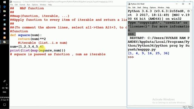 Lec 012 Map function in Python смотреть онлайн