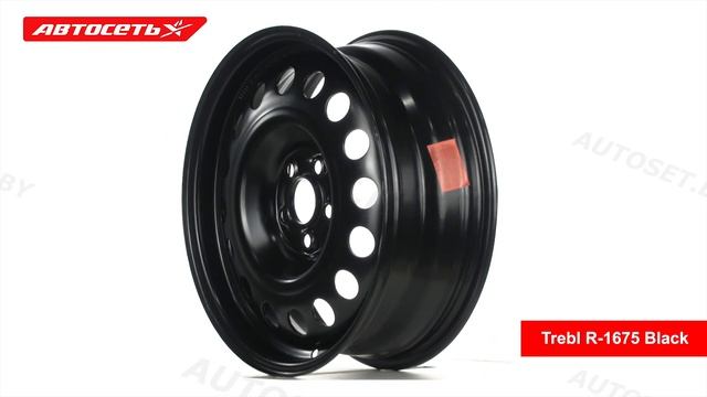 Trebl R-1675 Black: 3D-обзор штампованного диска ● Автосеть ● смотреть онлайн