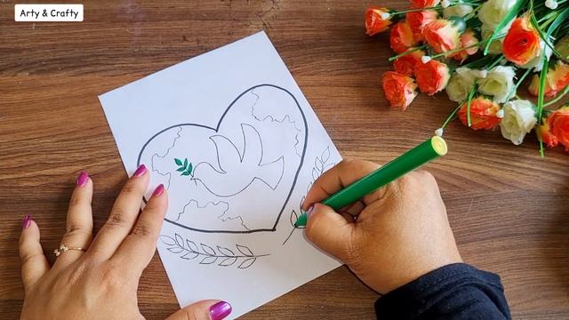 International Peace Day Drawing Easy | World peace Day Poster Drawing Easy | peace day Drawing idea смотреть онлайн