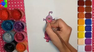 Неки из мультика Морики Дорики. Раскраска для детей