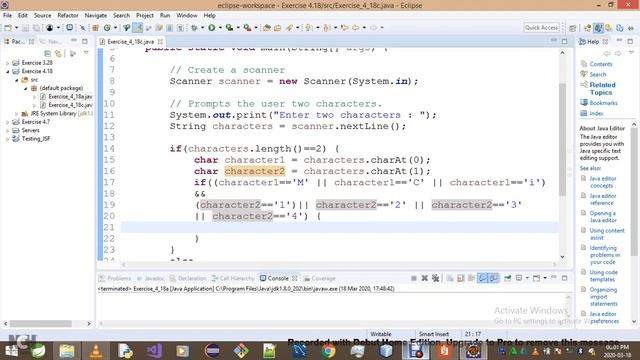 Introduction To Java Programming Exercise 4 18c смотреть онлайн