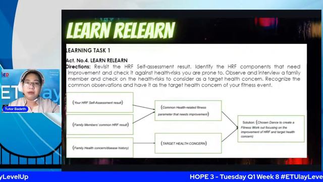 Physical Education & Health (HOPE 3) - Tuesday Q1 Week 8 #ETUlayLevelUp смотреть онлайн