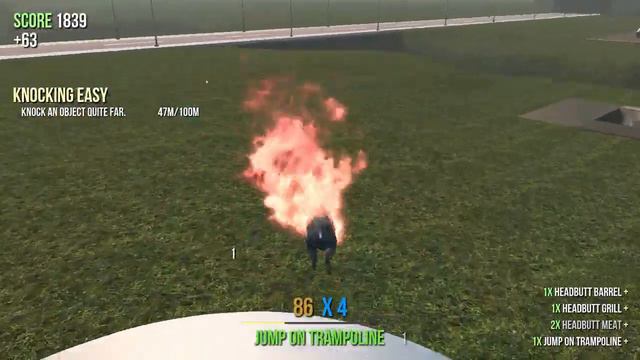 Goat Simulator #1 "THE HILL (and slow-mo) HEHE!" смотреть онлайн