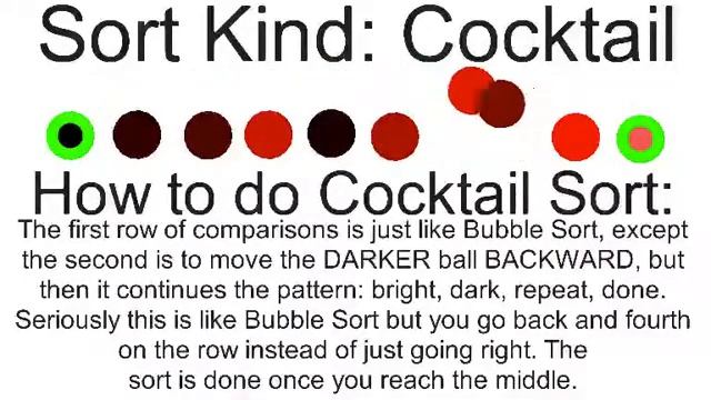 Ball Sorting Algorithms: Cocktail Sort смотреть онлайн