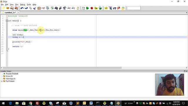 enum data type in c malayalam tutorial - part 27 смотреть онлайн