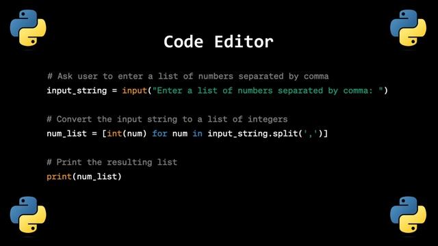 HOW TO CREATE USER INPUT LIST FOR BEGINNERS IN PYTHON ? смотреть онлайн