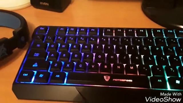 Обзор моей новой клавиатуры MotoSpeed K70 7-Color смотреть онлайн