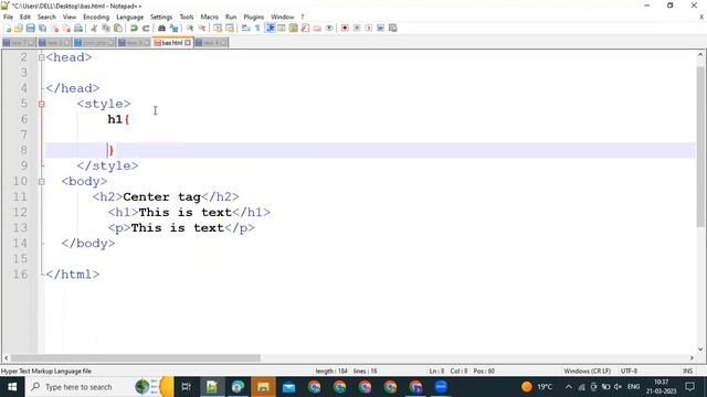 Center tag in HTML | How to center text in HTML смотреть онлайн