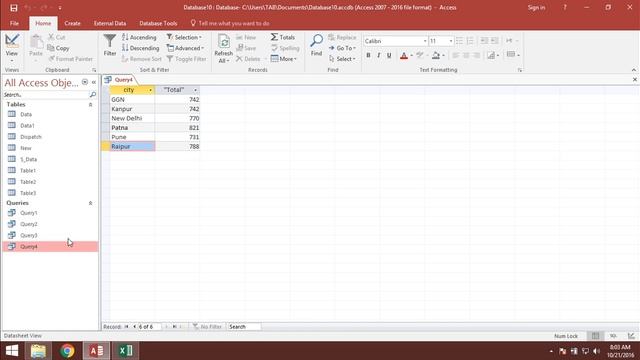 6 Having Command in SQl MS Access 2016 in hindi смотреть онлайн