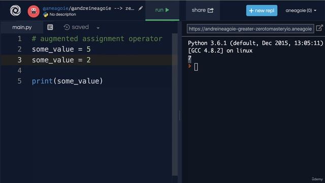 *New* Free Python Full course 2023 - Augmented Assignment Operator смотреть онлайн