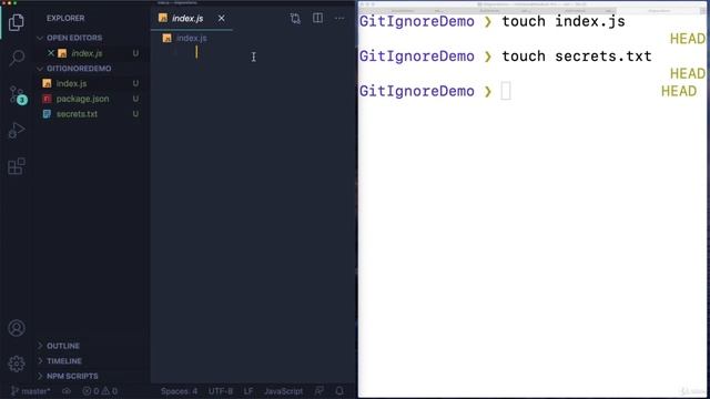 Ignoring Files w gitignore смотреть онлайн