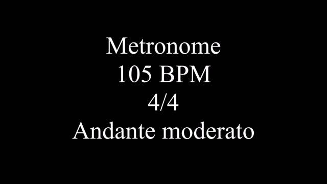 Metronome 105 BPM | 4/4 | Andante Moderato смотреть онлайн