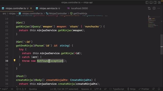 Nest.js Crash Course #5 - Exception Handling смотреть онлайн