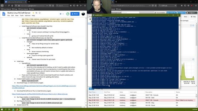 How to build a Linux RLCraft v2.8.2 Forge Server in Debian 10.4 смотреть онлайн